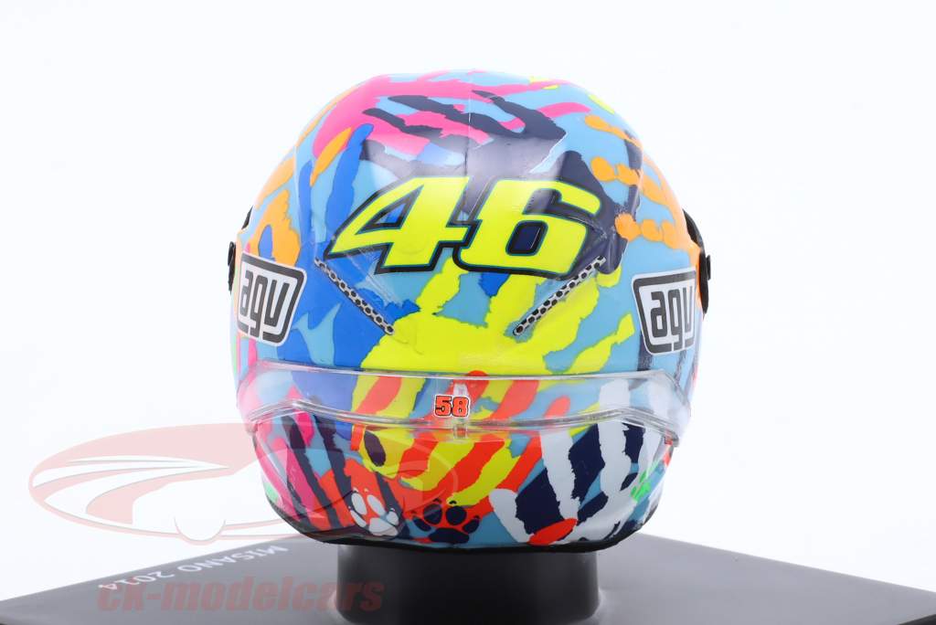 Valentino Rossi #46 ganhador MotoGP Misano 2016 capacete 1:5 Spark Editions