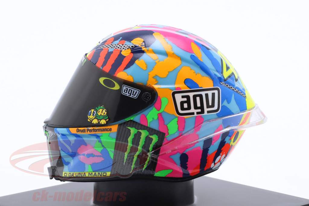 Valentino Rossi #46 Winner MotoGP Misano 2016 helmet 1:5 Spark Editions