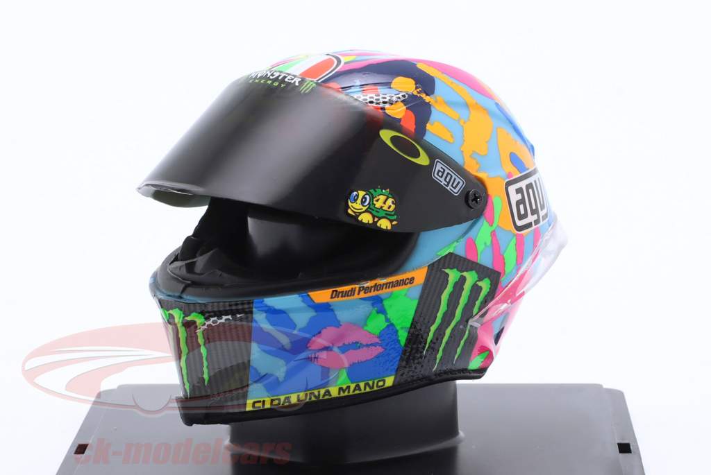 Valentino Rossi #46 ganhador MotoGP Misano 2016 capacete 1:5 Spark Editions