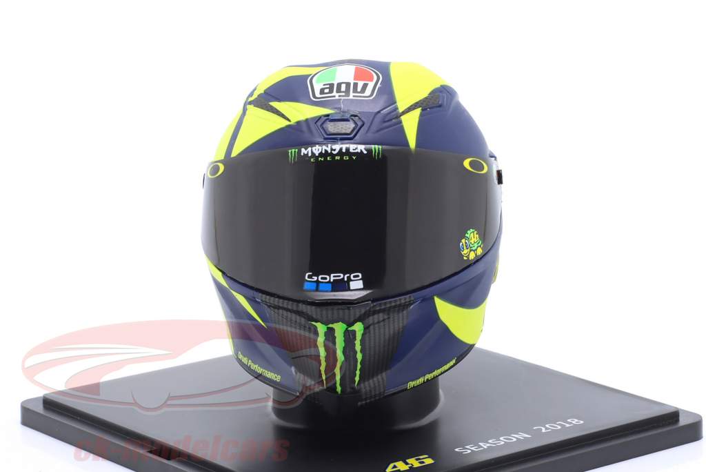 Valentino Rossi #46 MotoGP 2018 hjelm 1:5 Spark Editions