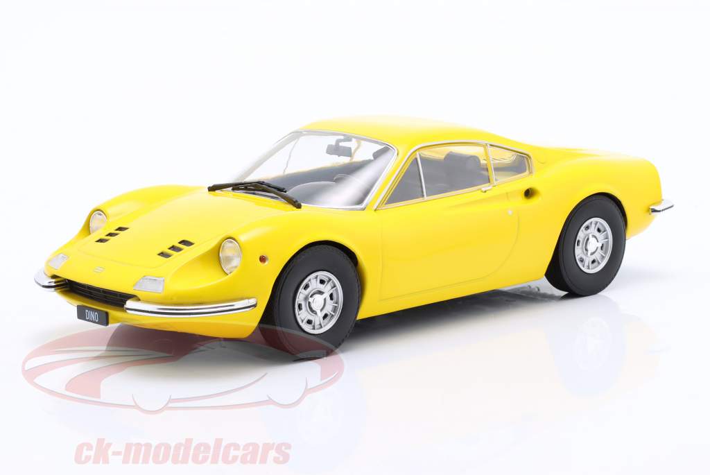 Ferrari Dino 246 GT Byggeår 1969 gul 1:18 Model Car Group