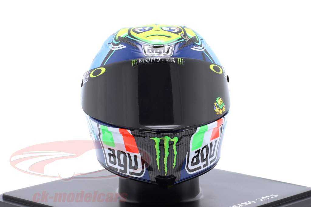 Valentino Rossi #46 5 MotoGP Misano 2015 hjelm 1:5 Spark Editions