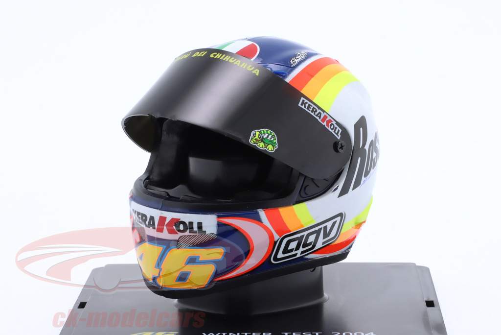 Valentino Rossi #46 winter test MotoGP 2004 helmet 1:5 Spark Editions