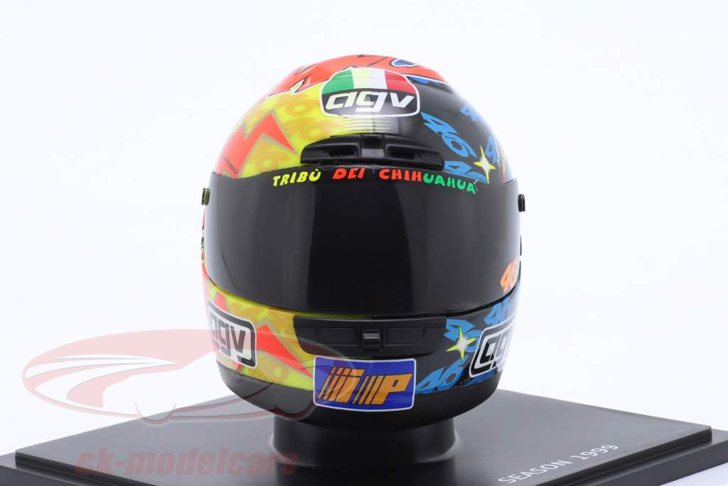 Valentino Rossi #46 Motorrad Weltmeister 250ccm 1999 Helm 1:5 Spark Editions