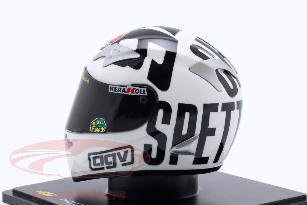 V. Rossi #46 vinder Philipp Island MotoGP Verdensmester 2004 hjelm 1:5 Spark Editions
