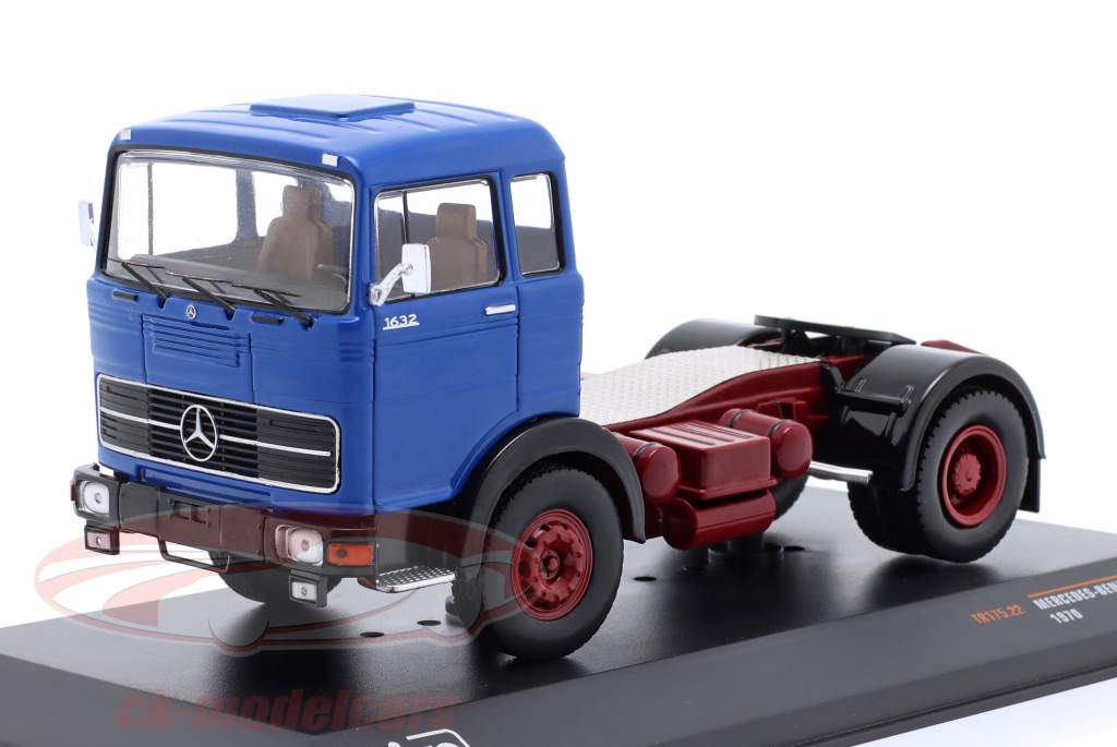 Mercedes-Benz LPS 1632 Traktor enhed Byggeår 1970 blå / rød 1:43 Ixo
