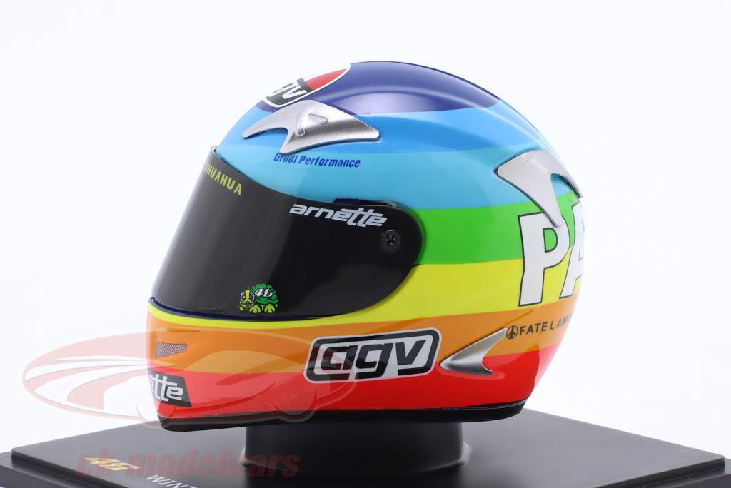 Valentino Rossi #46 MotoGP winter test World Champion 2003 helmet 1:5 Spark Editions
