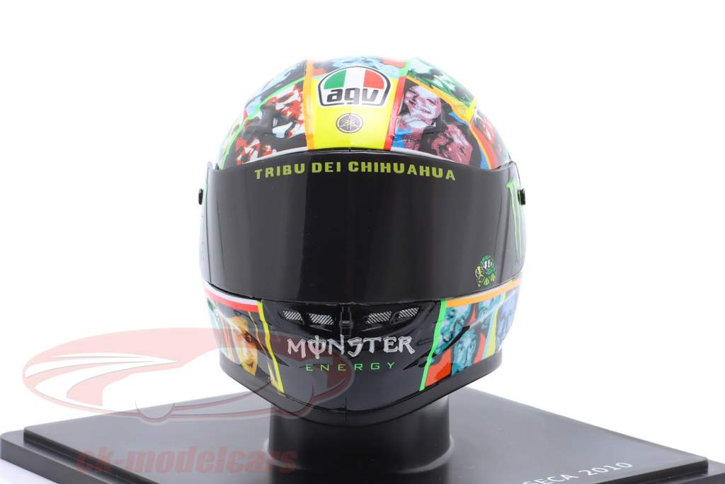 V. Rossi #46 3er Laguna Seca MotoGP Campeón mundial 2010 casco 1:5 Spark Editions