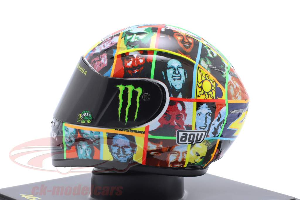 V. Rossi #46 3rd Laguna Seca MotoGP World Champion 2010 helmet 1:5 Spark Editions
