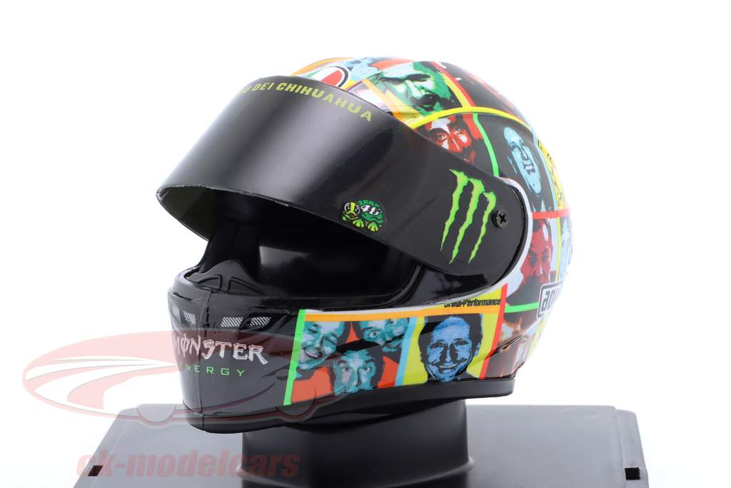 V. Rossi #46 3rd Laguna Seca MotoGP World Champion 2010 helmet 1:5 Spark Editions
