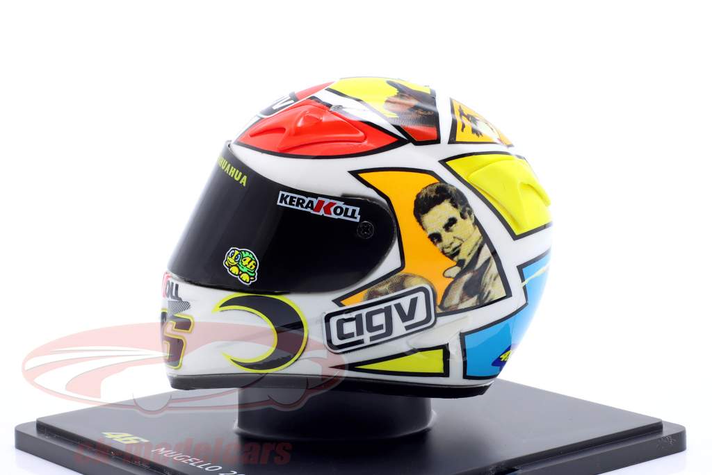 Valentino Rossi #46 Ganhador MotoGP Mugello 2006 capacete 1:5 Spark Editions