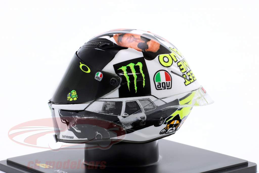 Valentino Rossi #46 2nd MotoGP Misano 2016 helmet 1:5 Spark Editions