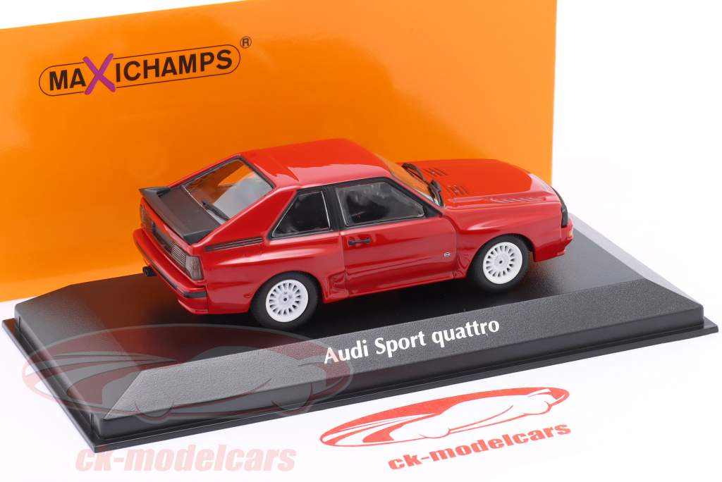 Audi Sport quattro Année de construction 1984 rouge 1:43 Minichamps