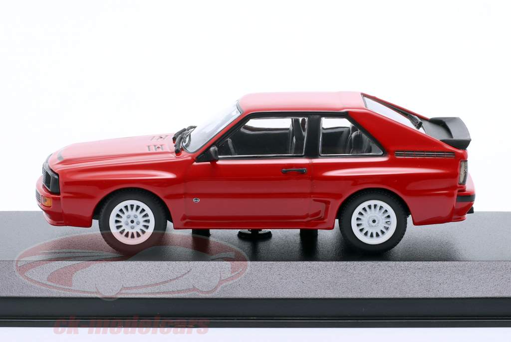 Audi Sport quattro Bouwjaar 1984 rood 1:43 Minichamps