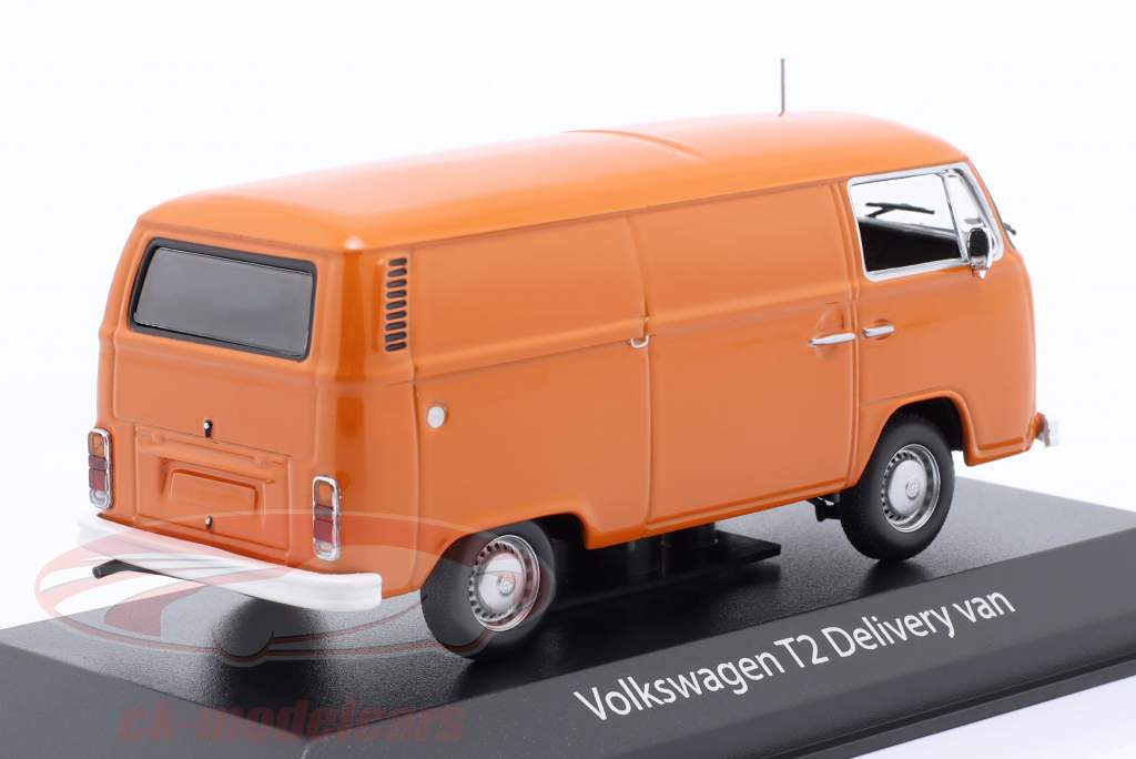 Volkswagen VW T2 bus year 1972 orange 1:43 Minichamps