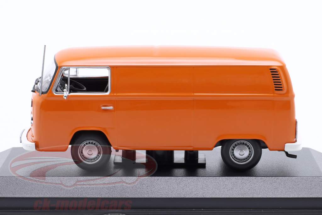 Volkswagen VW T2 bus Byggeår 1972 orange 1:43 Minichamps