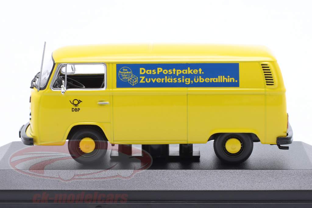 Volkswagen VW T2 Bus Deutsche Bundespost Baujahr 1972 gelb 1:43 Minichamps
