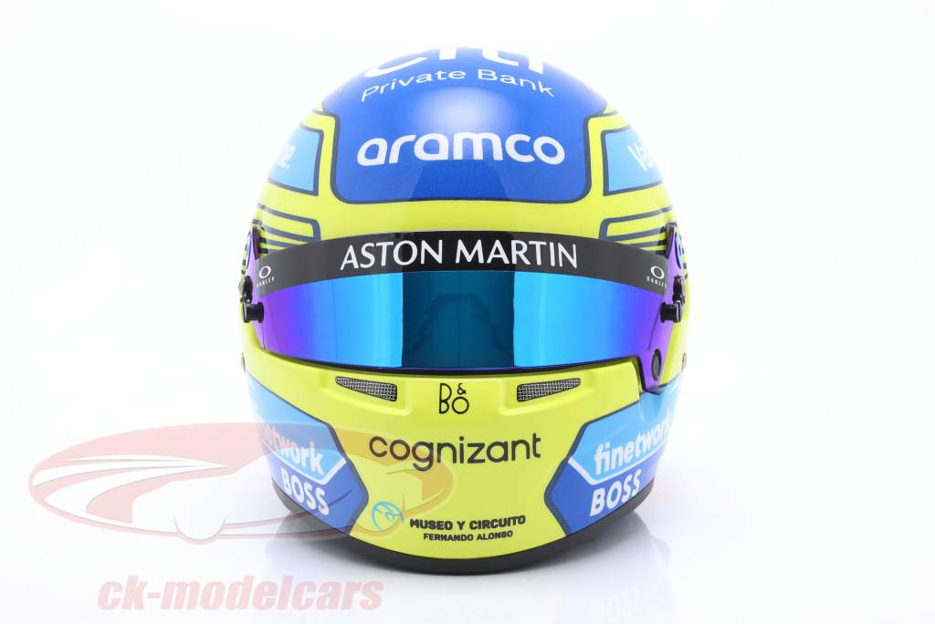 Fernando Alonso #14 Aston Martin Aramco F1 Team Fórmula 1 2024 capacete 1:2 Bell