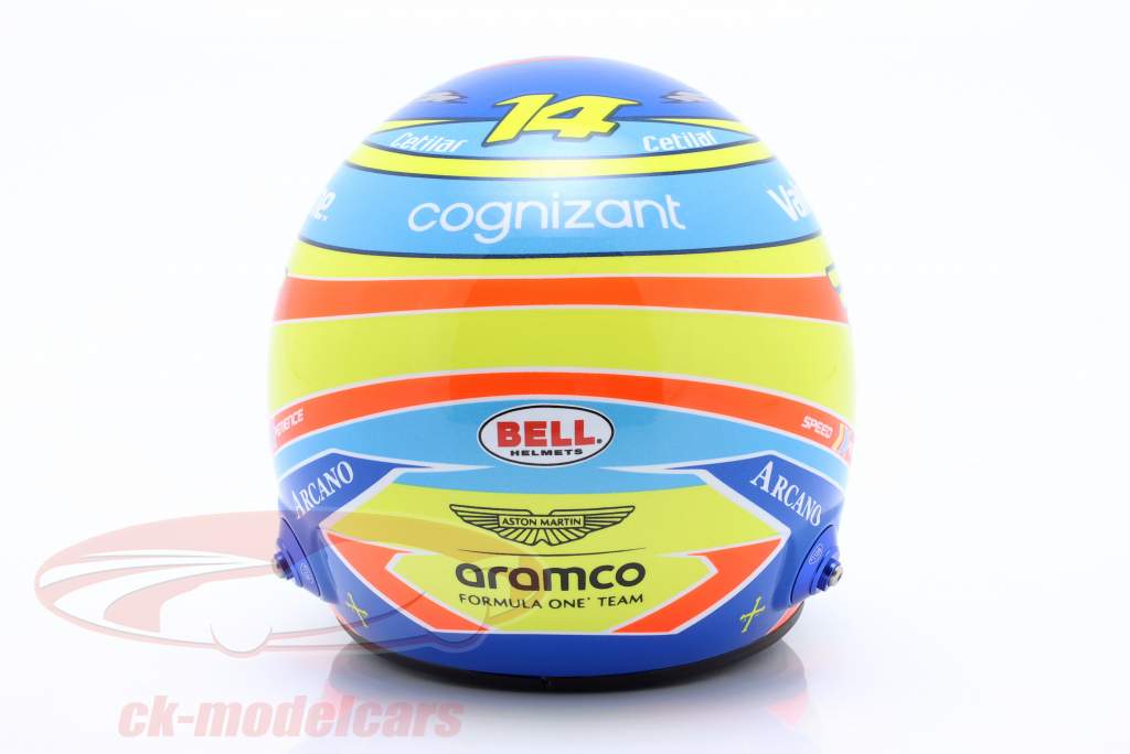 Fernando Alonso #14 Aston Martin Aramco F1 Team Formula 1 2024 helmet 1:2 Bell
