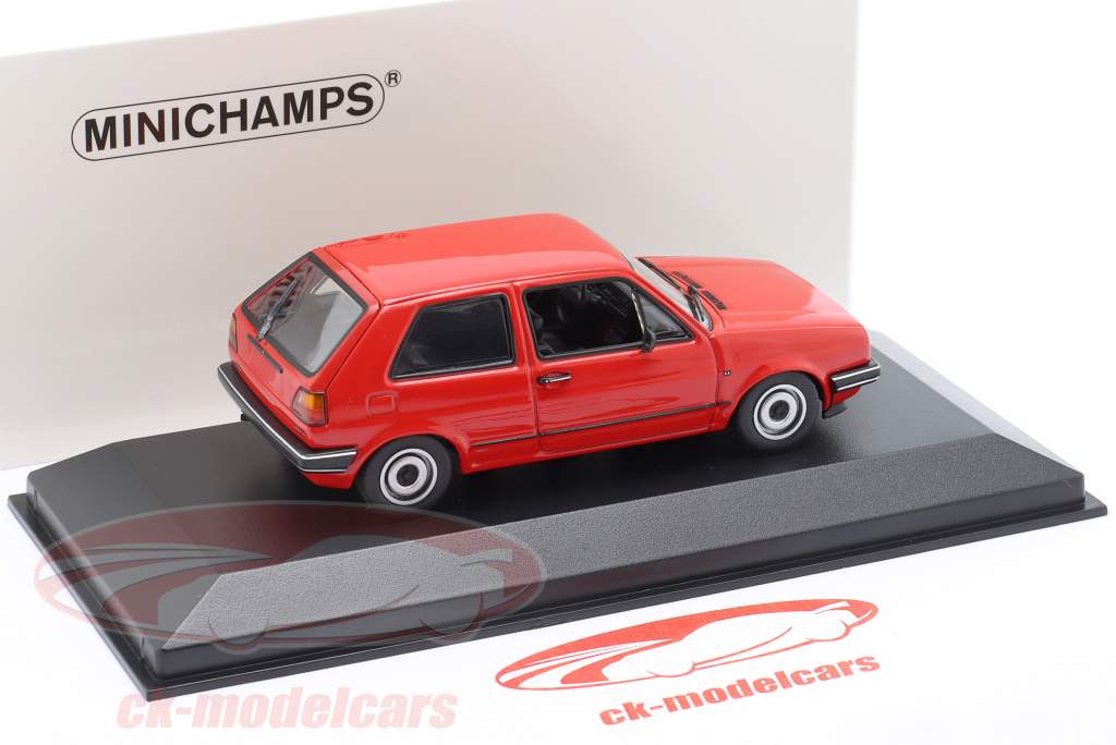 Volkswagen VW Golf II 建设年份 1985 红色的 1:43 Minichamps