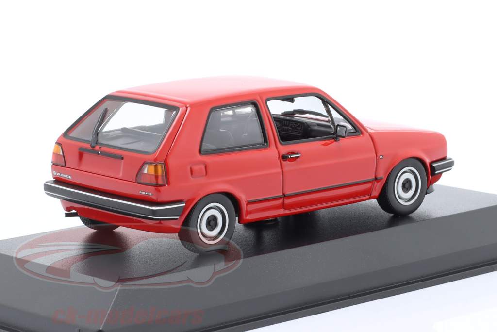Volkswagen VW Golf II 建设年份 1985 红色的 1:43 Minichamps