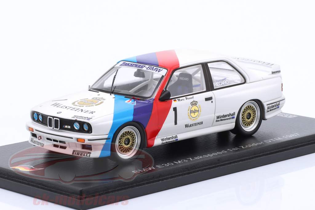 BMW M3 (E30) #1 优胜者 Zolder DTM 1987 Marc Hessel 1:43 Spark