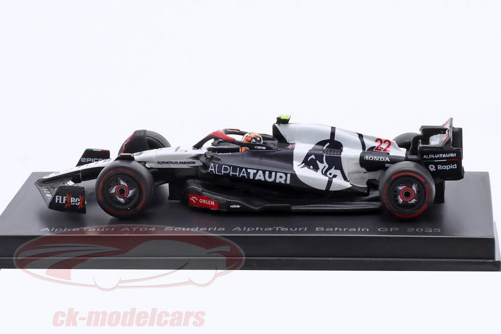 Yuki Tsunoda AlphaTauri AT04 #22 Bahrain GP Formel 1 2023 1:64 Spark