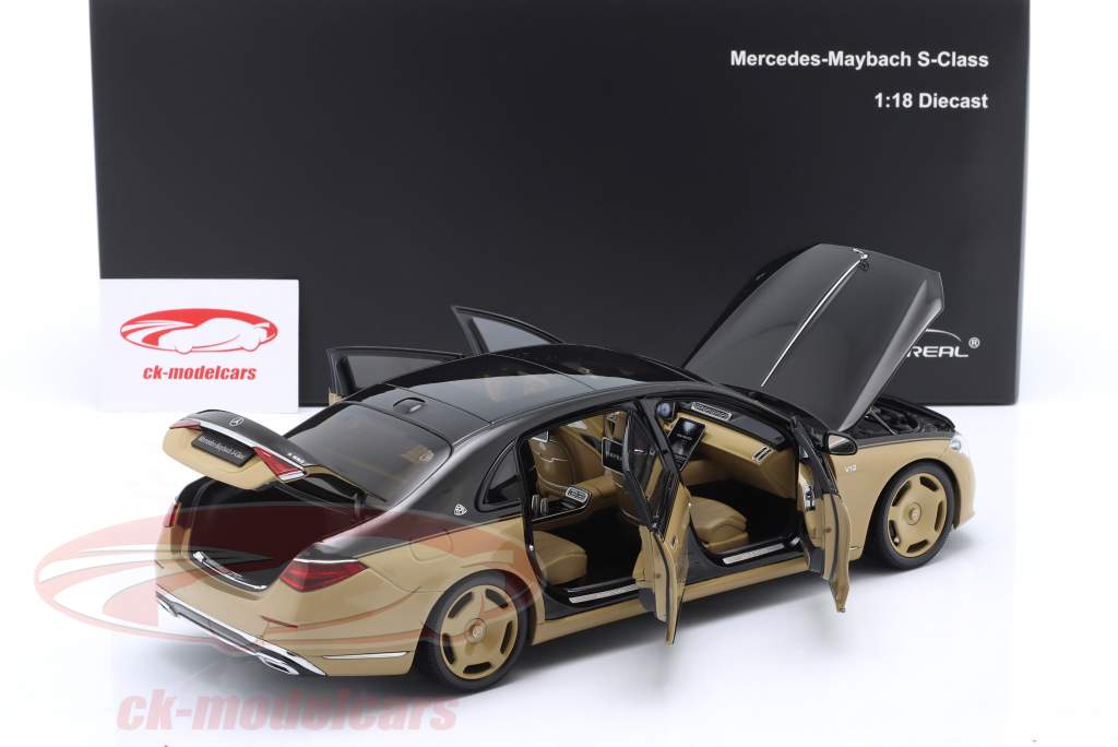 Mercedes-Benz Maybach S-Klasse (Z223) 2021 nero / sabbia 1:18 Almost Real