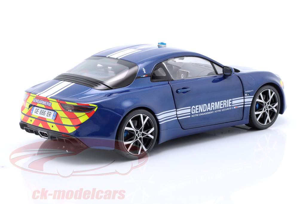 Alpine A110 Gendarmerie Anno di costruzione 2023 blu 1:18 Solido