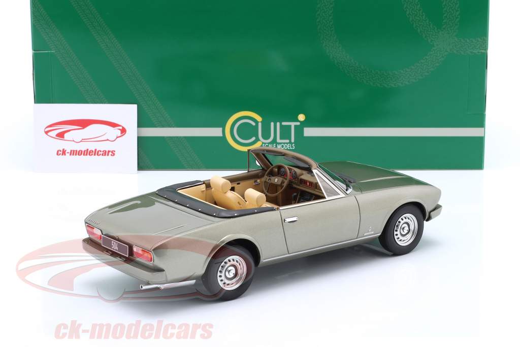 Peugeot 504 Convertible year 1983 green 1:18 Cult Scale