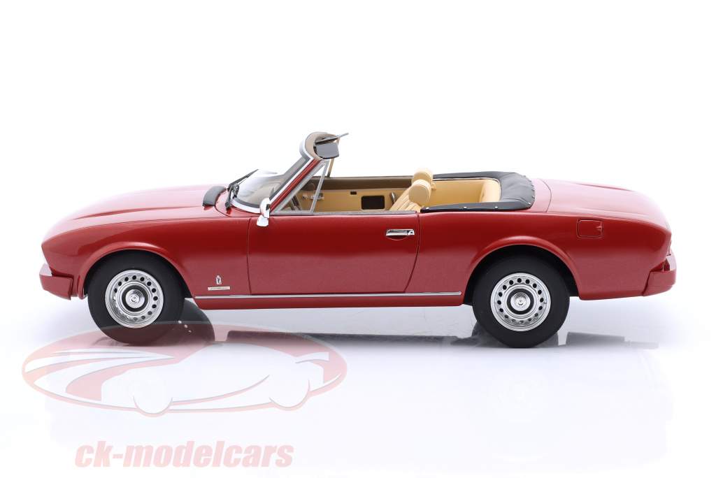 Peugeot 504 カブリオレ 建設年 1983 赤 1:18 Cult Scale