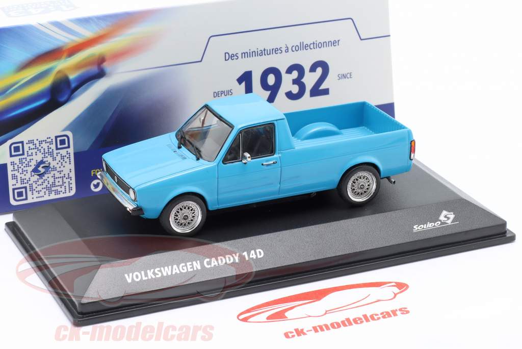 Volkswagen VW Caddy (14D) Pick-Up azul 1:43 Solido