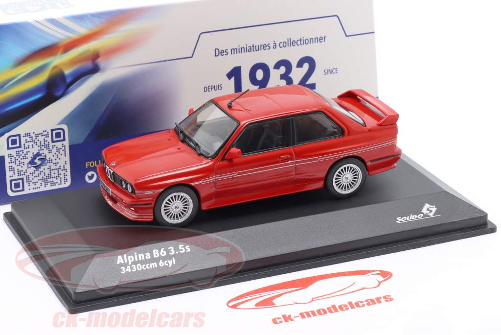 BMW Alpina B6 3.5s (E30) Anno di costruzione 1990 rosso 1:43 Solido