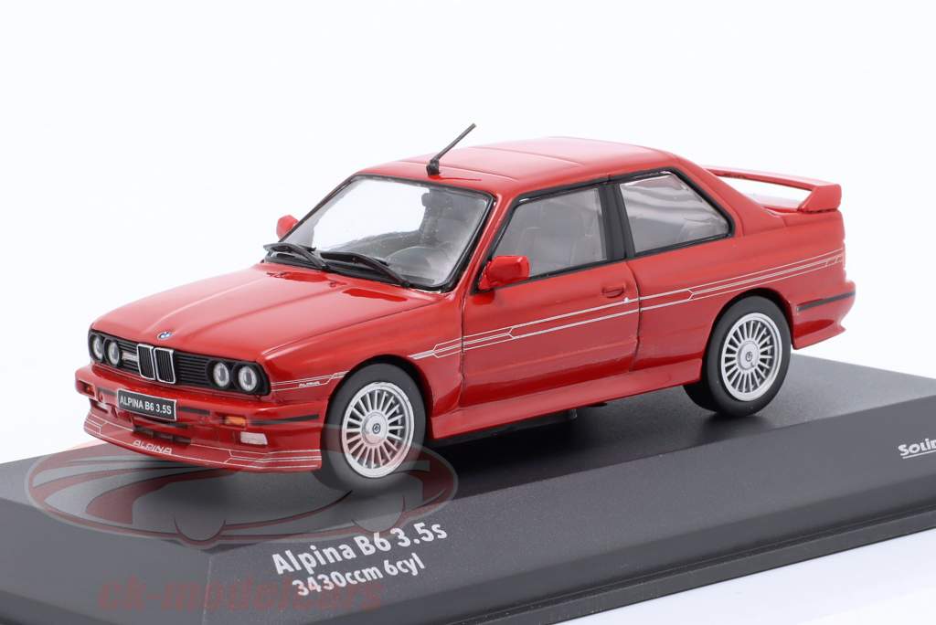 BMW Alpina B6 3.5s (E30) Год постройки 1990 красный 1:43 Solido