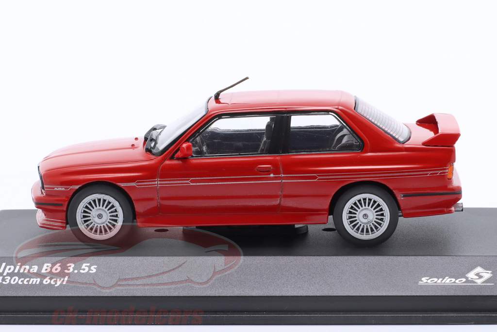 BMW Alpina B6 3.5s (E30) Год постройки 1990 красный 1:43 Solido