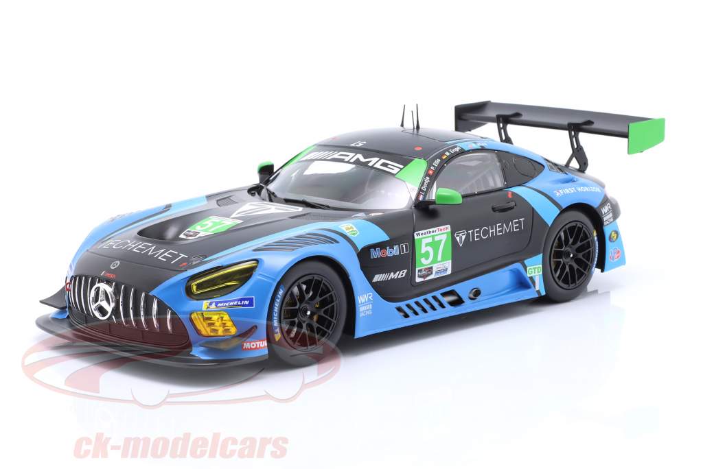 Mercedes-AMG GT3 #57 ganhador Classe GTD 24h Daytona 2021 Winward Racing 1:18 Ixo