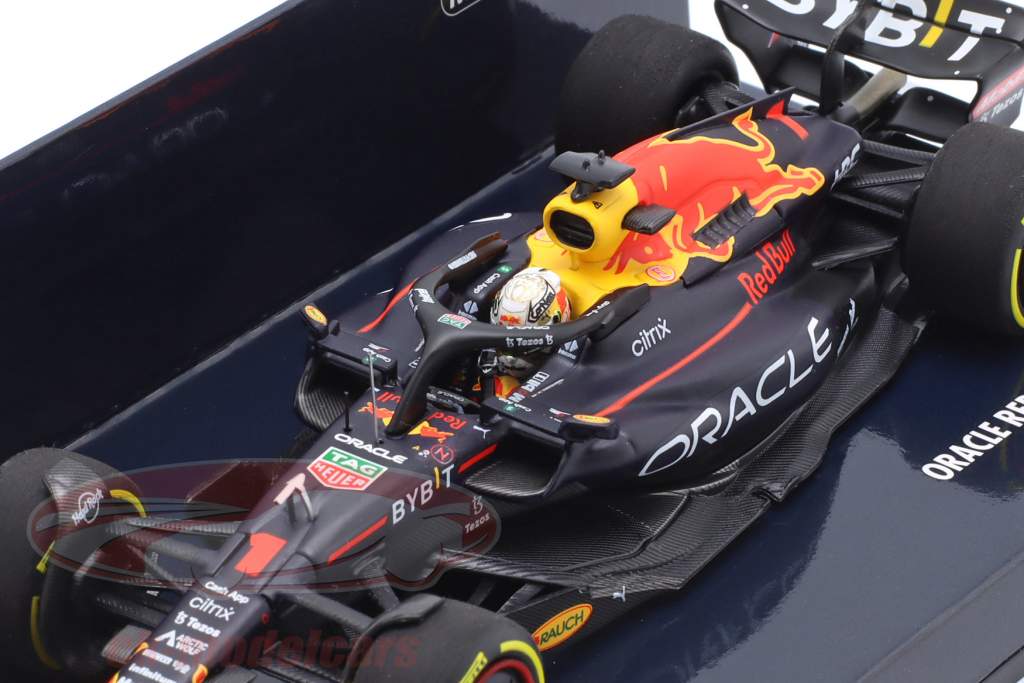 M. Verstappen Red Bull Racing RB18 #1 vinder Frankrig GP formel 1 Verdensmester 2022 1:43 Minichamps