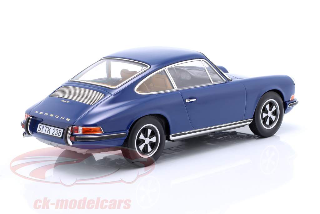 Porsche 911 S Byggeår 1969 ossi blå 1:18 Norev