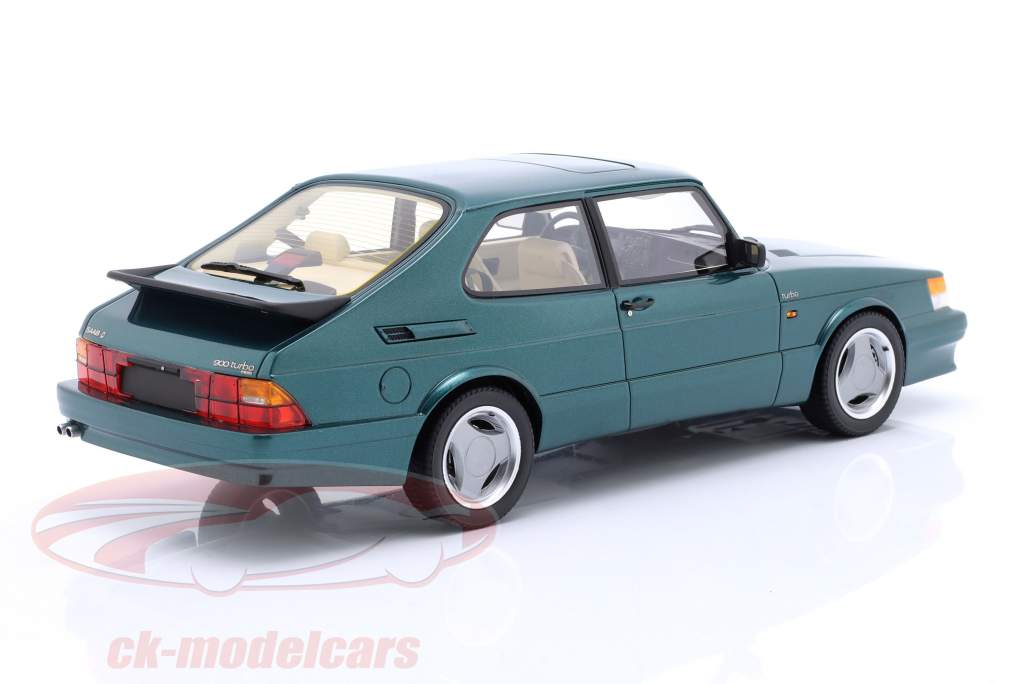 Saab 900 Turbo T16 Airflow year 1988 eucalyptus green 1:18 DNA Collectibles