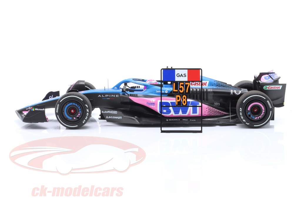 Pierre Gasly Alpine A523 #10 8º Miami GP Fórmula 1 2023 1:18 Minichamps
