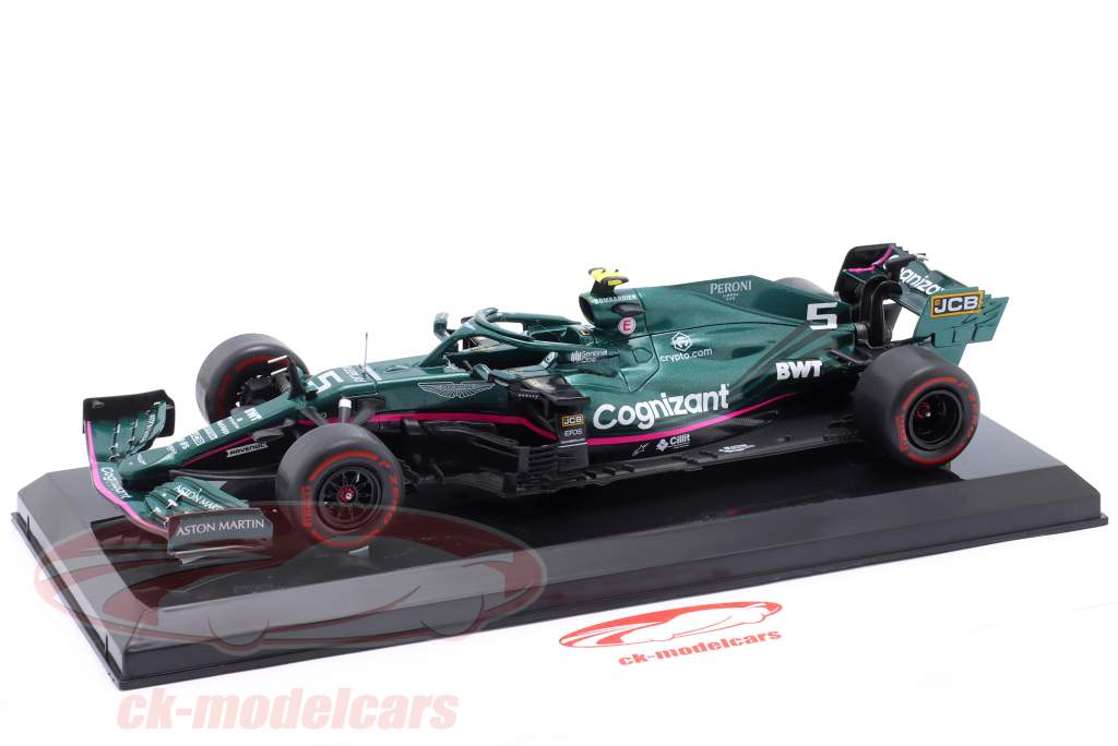 S. Vettel Aston Martin AMR21 #5 2nd Aserbaidschan GP Formel 1 2021 1:24 Premium Collectibles