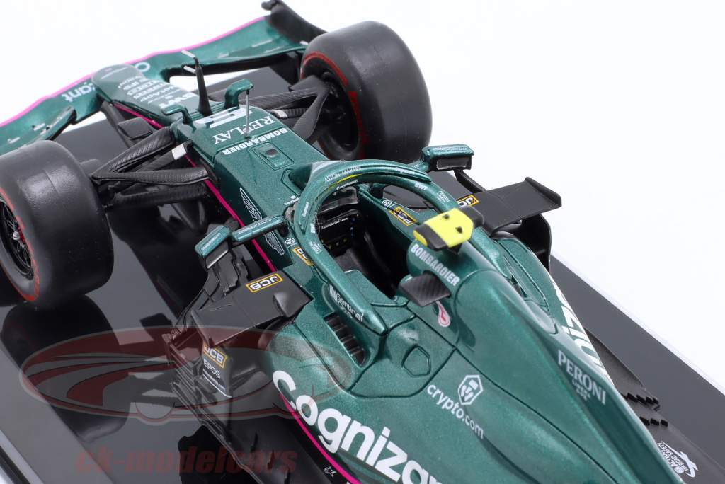 S. Vettel Aston Martin AMR21 #5 2º Azerbaijão GP Fórmula 1 2021 1:24 Premium Collectibles