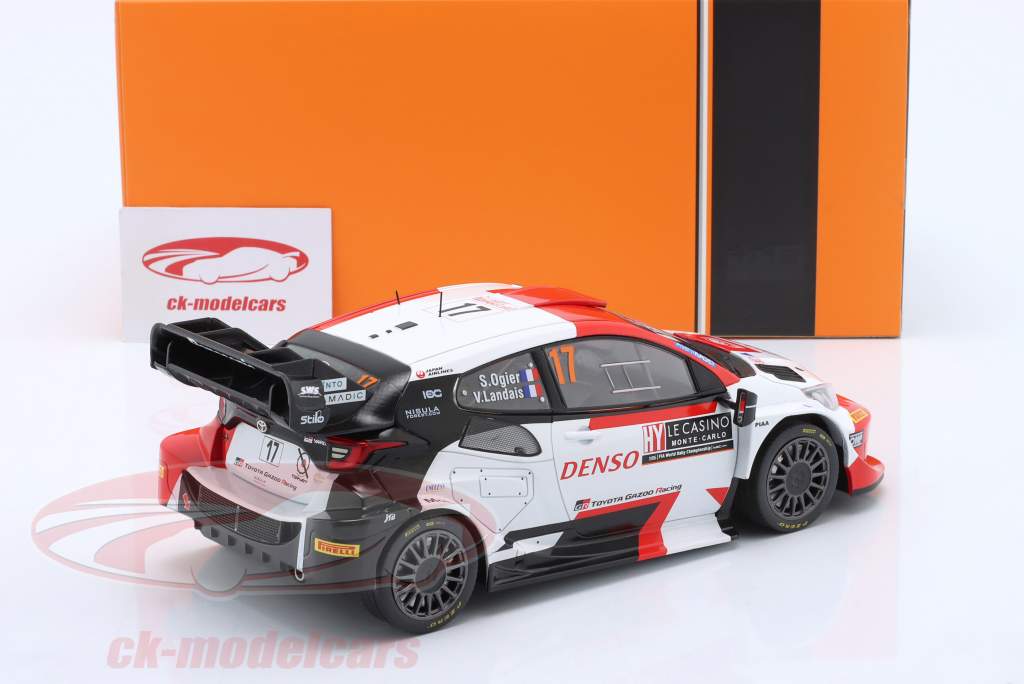 Toyota GR Yaris Rally1 #17 ganhador corrida Monte Carlo 2023 Ogier, Landais 1:18 Ixo