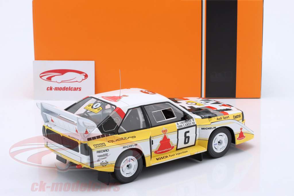 Audi Sport Quattro S1 E2 #6 corrida 1000 Lakes 1985 Mikkola, Hertz 1:18 Ixo