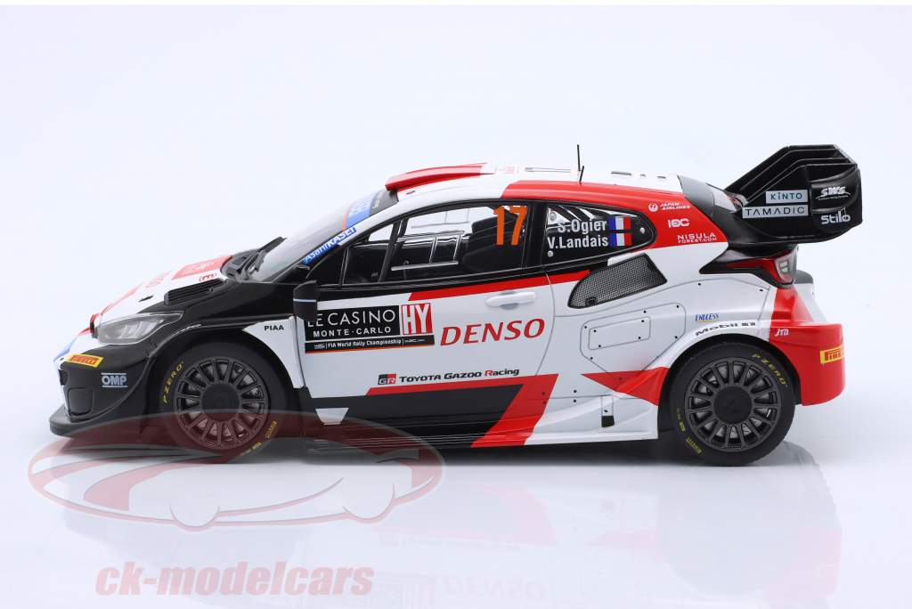 Toyota GR Yaris Rally1 #17 winnaar verzameling Monte Carlo 2023 Ogier, Landais 1:18 Ixo