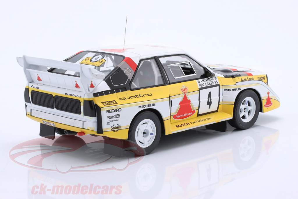 Audi Sport Quattro S1 E2 #4 2e verzameling 1000 Lakes 1985 Blomqvist, Cederberg 1:18 Ixo