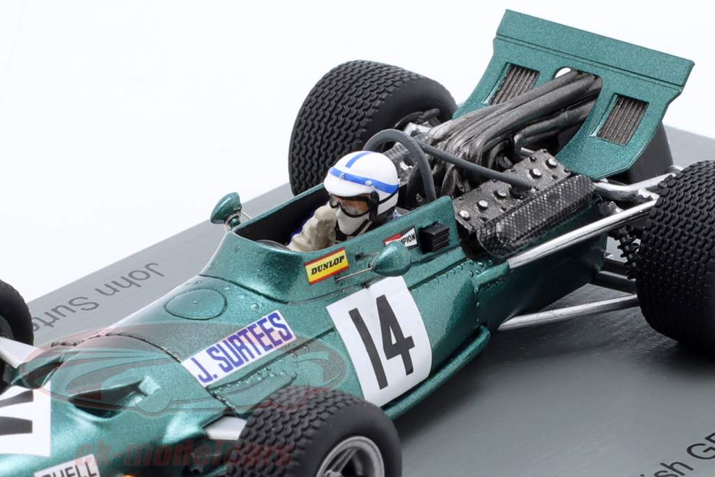 John Surtees BRM P139 #14 British GP fórmula 1 1969 1:43 Spark