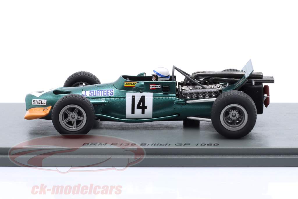 John Surtees BRM P139 #14 British GP formula 1 1969 1:43 Spark