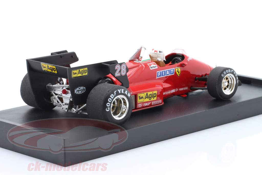 Rene Arnoux Ferrari 126C4 #28 3rd Belgian GP Formula 1 1984 1:43 Brumm
