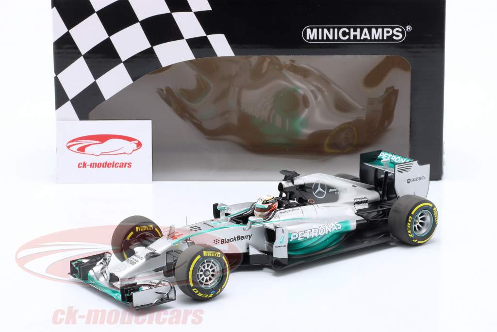 Minichamps 1:18 L. Hamilton Mercedes F1 W05 #44 式 1 世界 